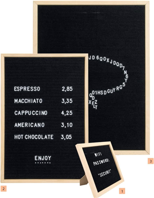 Securit Panneau mural "LETTER BOARD", 600 x 800 mm