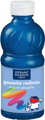 LEFRANC BOURGEOIS Gouache liquide 250 ml, bleu primaire