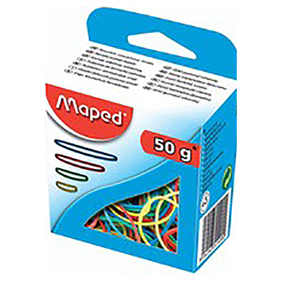 Maped Bracelets caoutchouc en carton 50 g assortis