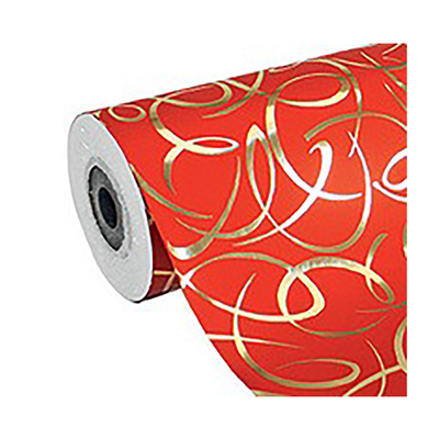 Clairefontaine Papier cadeau Arabesque rouge en rouleau