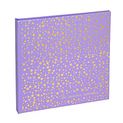 EXACOMPTA Album photos Plum 250 x 250 mm violet/doré