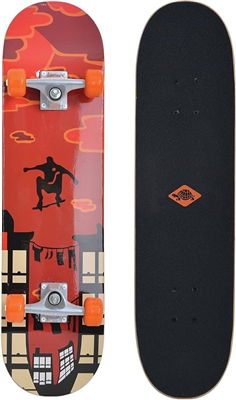 SCHILDKR™T Skateboard "Kicker 31" Red Parkour