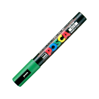 Uni-ball Posca Marqueur à pigment PC-5M, vert foncé PC-5M VF