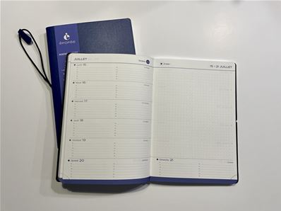 Epopée Agenda Constance A5 bleu