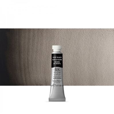 Winsor & Newton Peinture Professionnelle Aquarelle 5ml Noir d'Ivoire