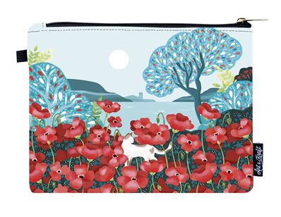 Art & Kraft Catimini Pochette plate moyen modèle Coquelicots