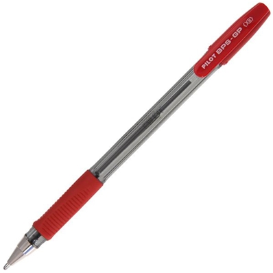 Pilot Stylo à bille BPS-GP, tracé: 0,4 mm (XB), rouge 160530