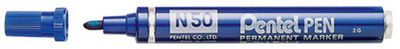 Pentel Marqueur permanent N50 pointe ogive bleu