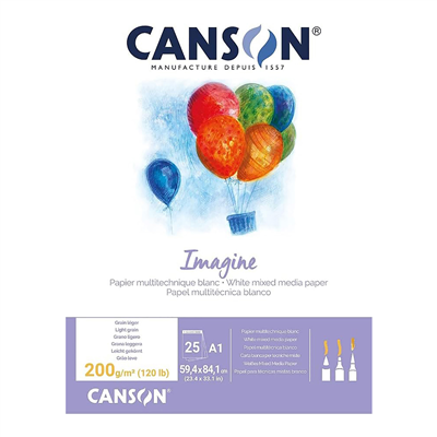 CANSON Bloc à dessin Imagine format A1 200 g/m2