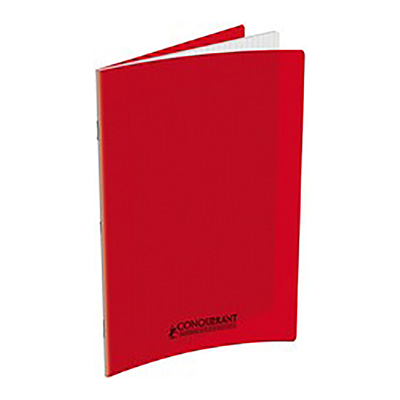 CONQUERANT CLASSIQUE Cahier 210 x 297 mm séyès rouge
