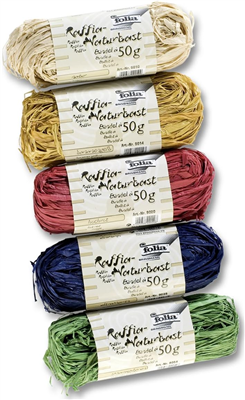 folia Raphia naturel, assorti