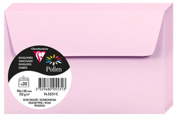 Pollen by Clairefontaine Enveloppes 90 x 140 mm rose dragée