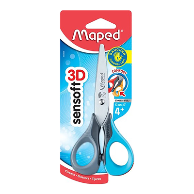 Maped Ciseaux scolaires Sensoft 3D longueur : 130 mm,