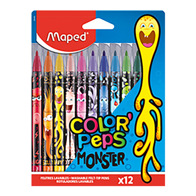 Maped Feutre COLOR'PEPS MONSTER étui carton de 12