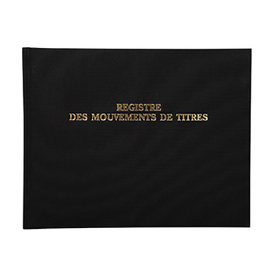 EXACOMPTA Registre Mouvements de titre 240 x 320 mm