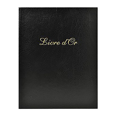 EXACOMPTA Livre d'Or Alpille 220 x 260 mm noir