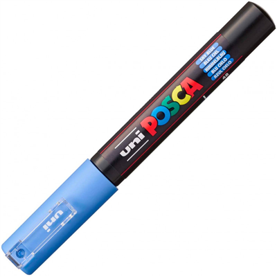 Uni-ball Posca Marqueur à pigment PC-1MC, Bleu Ciel PC1MCBCI