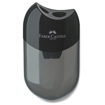 Faber - Castell Taille-crayon double, noir