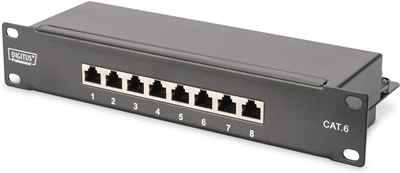 DIGITUS Panneau de brassage 10 cat.6 classe E 8 x RJ45,