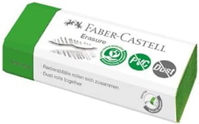 FABER-CASTELL Gomme en plastique Erasure DUST-FREE, vert