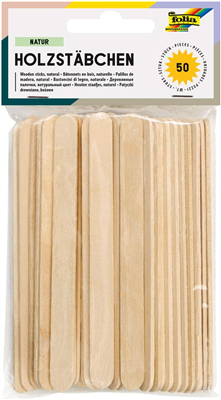 folia Bâtonnets en bois "Nature", longueur : 114 mm, naturel