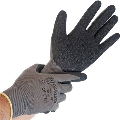 HYGOSTAR Gants de travail "NYLON - SKILL", gris, XXL