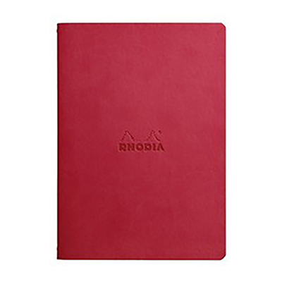 RHODIA Carnet piqure textile RHODIARAMA A5 ligné