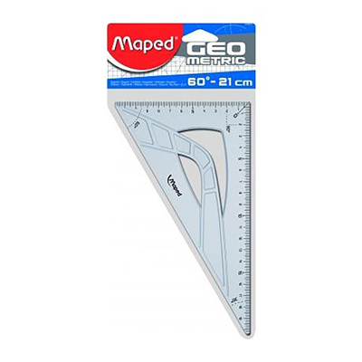 Maped Equerre Géométric 60° longueur 21cm