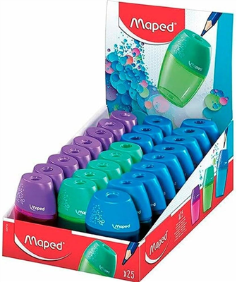 Maped Taille-crayon boîte Shaker, assorti