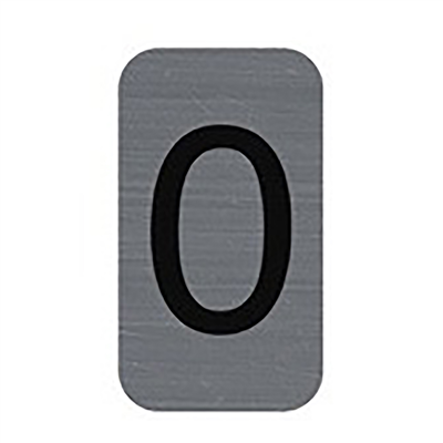 EXACOMPTA Plaque de signalisation chiffres 0 25 x 44 mm