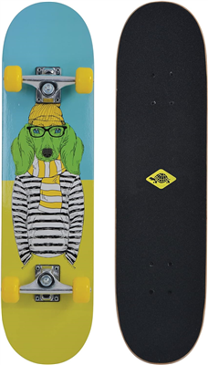 SCHILDKR™T Skateboard "Kicker 31" Green Dog
