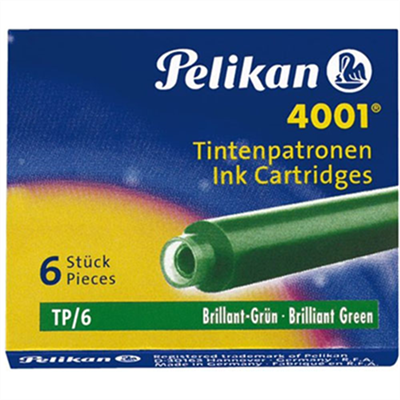 Pelikan Cartouches d'encre 4001 TP/6, vert foncé 300087