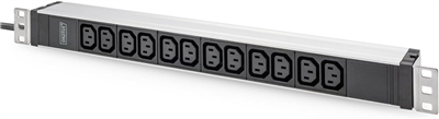 DIGITUS Multiprise 19", 12 prises, 1 U