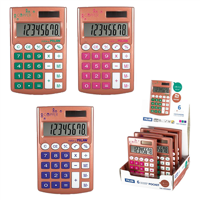 Milan calculatrice pocket copper