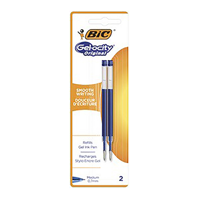 BIC Recharge pour stylo à encre gel bleu
