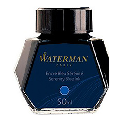 Waterman Flacon d'encre, contenu: 50 ml, bleu sérénité S0110720