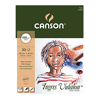 CANSON Bloc papier à dessin Ingres Vidalon 240 x 320 mm