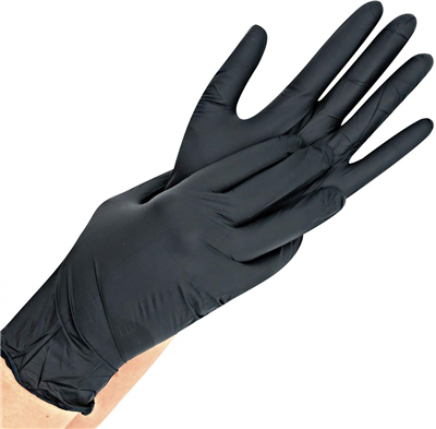 HYGOSTAR Gant en nitrile "DARK", L, noir