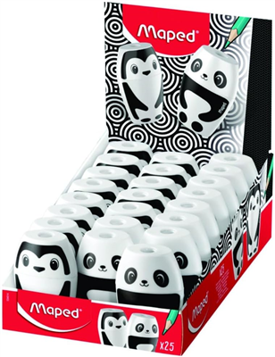 Maped Taille-crayons FANCY, noir/blanc, assorti