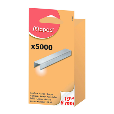 Maped Agrafes 19 1/4, 6 mm, zinguées 326602