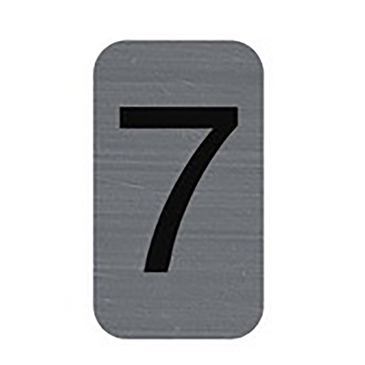 EXACOMPTA Plaque de signalisation chiffres 7 25 x 44 mm