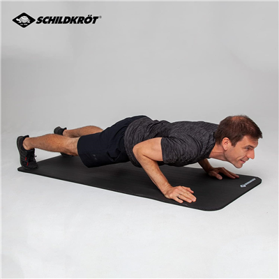 SCHILDKR™T Tapis de sol de fitness, 15 mm, noir