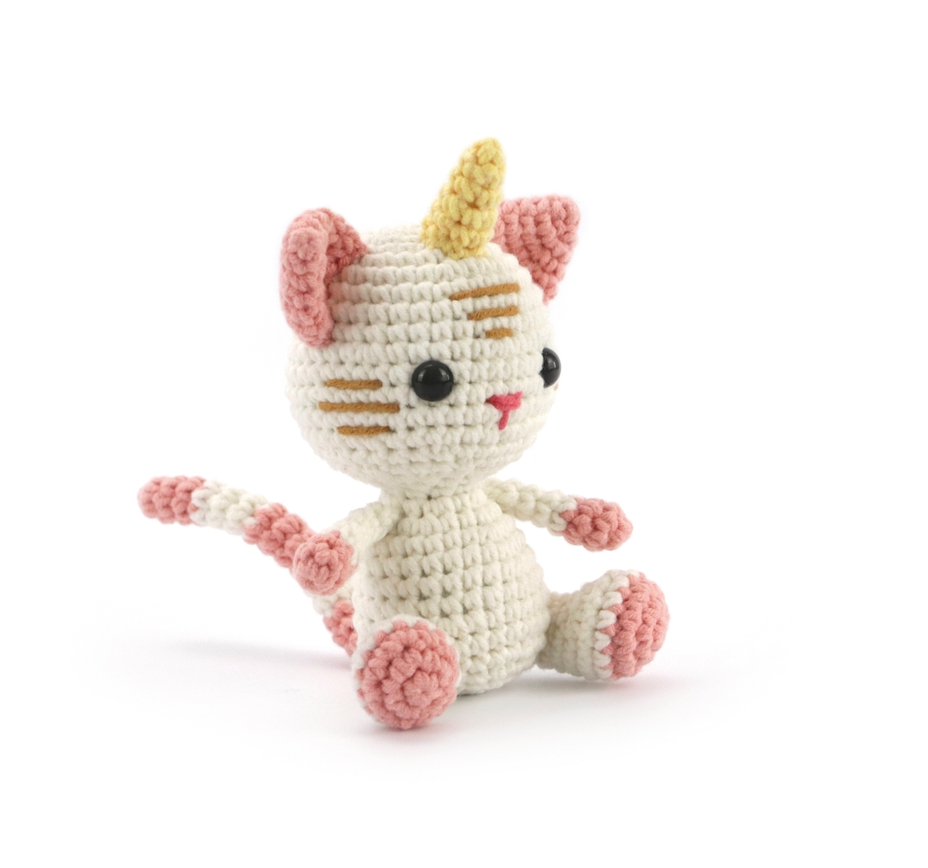 Graine créative Kit crochet Amigurumi chat-licorne