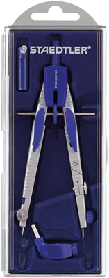 STAEDTLER Compas à réglage rapide 553 01, bouton mécanique