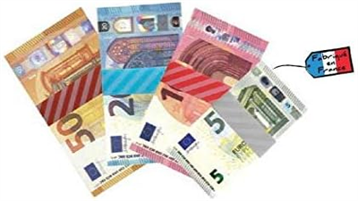 RESKAL Bracelet pour billets Euros, 20 billets de 10 EUR