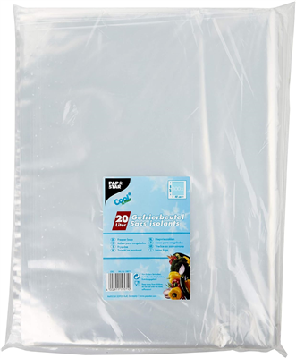 STARPAK Sachet congélation, 20 L, 600 x 400 mm, transparent