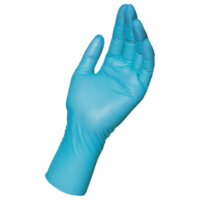 HYGOSTAR Gant nitrile SAFE LONG, XL, sans poudre, bleu