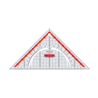 Maped Equerre Géo Technic hypoténuse : 260 mm en plastique