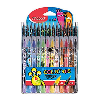 Maped Kit de coloriage COLOR'PEPS MONSTER étui de 24