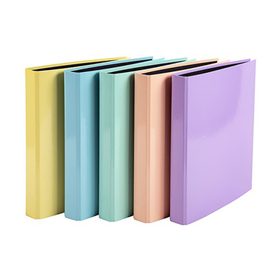 EXACOMPTA Classeur Aquarel mécanique 2 anneaux bleu pastel